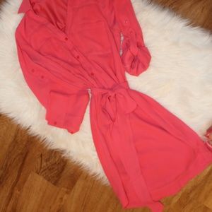 Express portofino pink dress